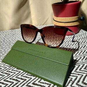 Longchamp Tortoise & Blue Cat-Eye Sunglasses - LO718S 230 - NWOT